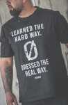 Скъсана тениска “LEARNED THE HARD WAY” FROM Ø – Street Style