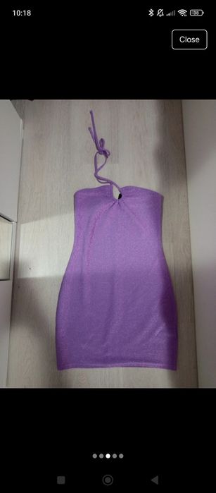 Rochie hnm divided roz cu sclipici 3+1 gratis la produsele de pe cont