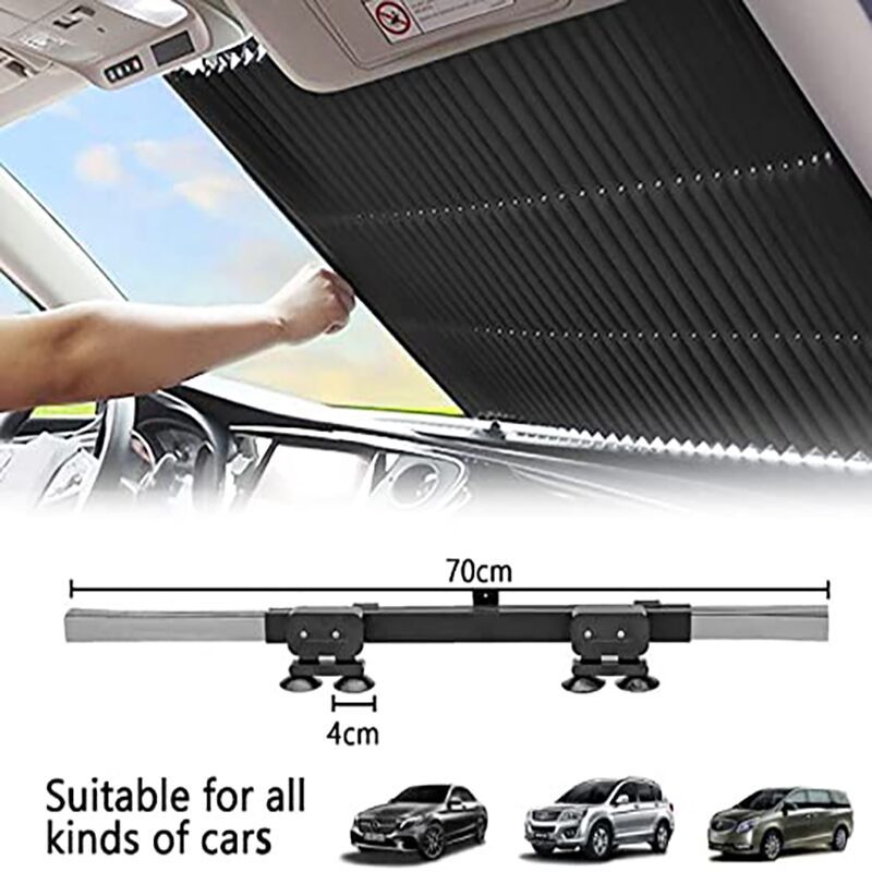 НЕМСКИ Слънцезащитна щора/сенник за кола – Car sunshade + ЛЕД ФЕНЕР