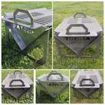 Gratar picnic, demontabil, personalizat