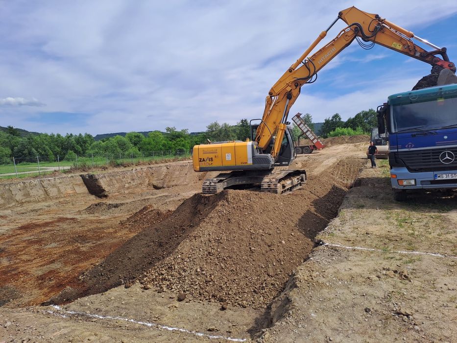 Inchiriez excavator , buldoexcavator , compactor