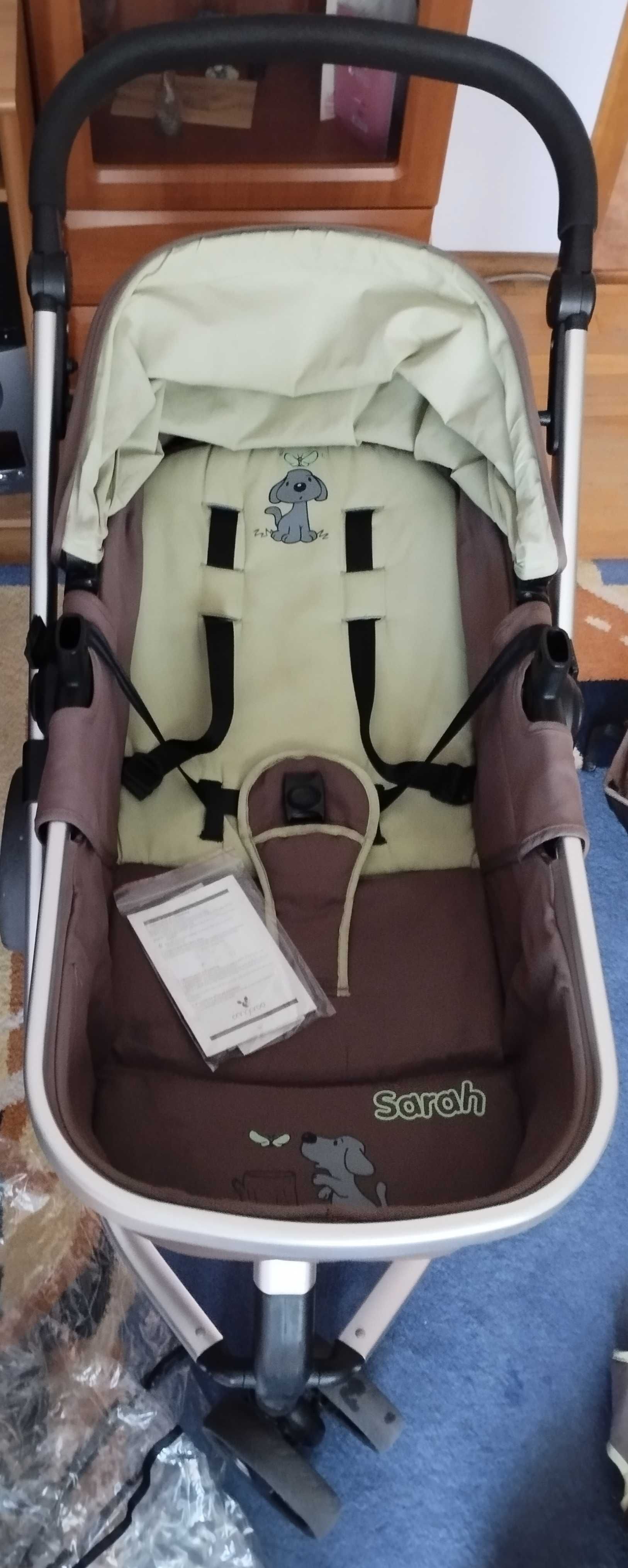 Детска количка Cangaroo sarah 3 in 1 + столче за кола
