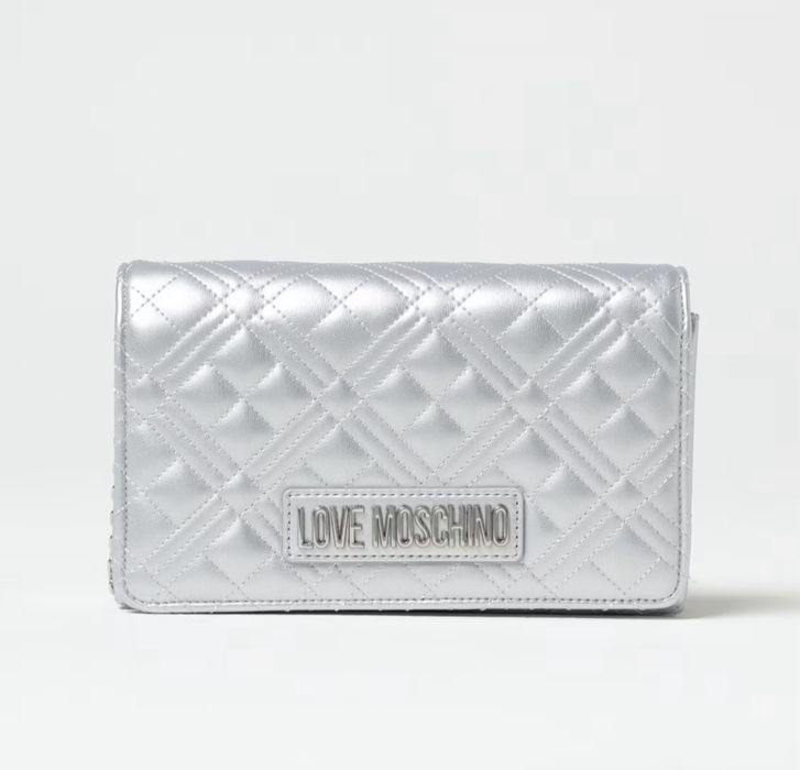 Сребърна чанта Love Moschino
