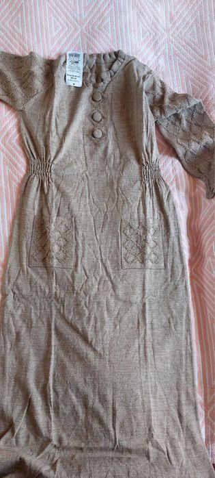 Теплое женское платье