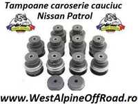 SET tampoane CAROSERIE CAUCIUC / bucse caroserie Nissan Patrol Y61