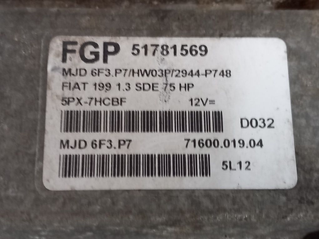 Calculator motor 1.3jtd Fiat grande punto