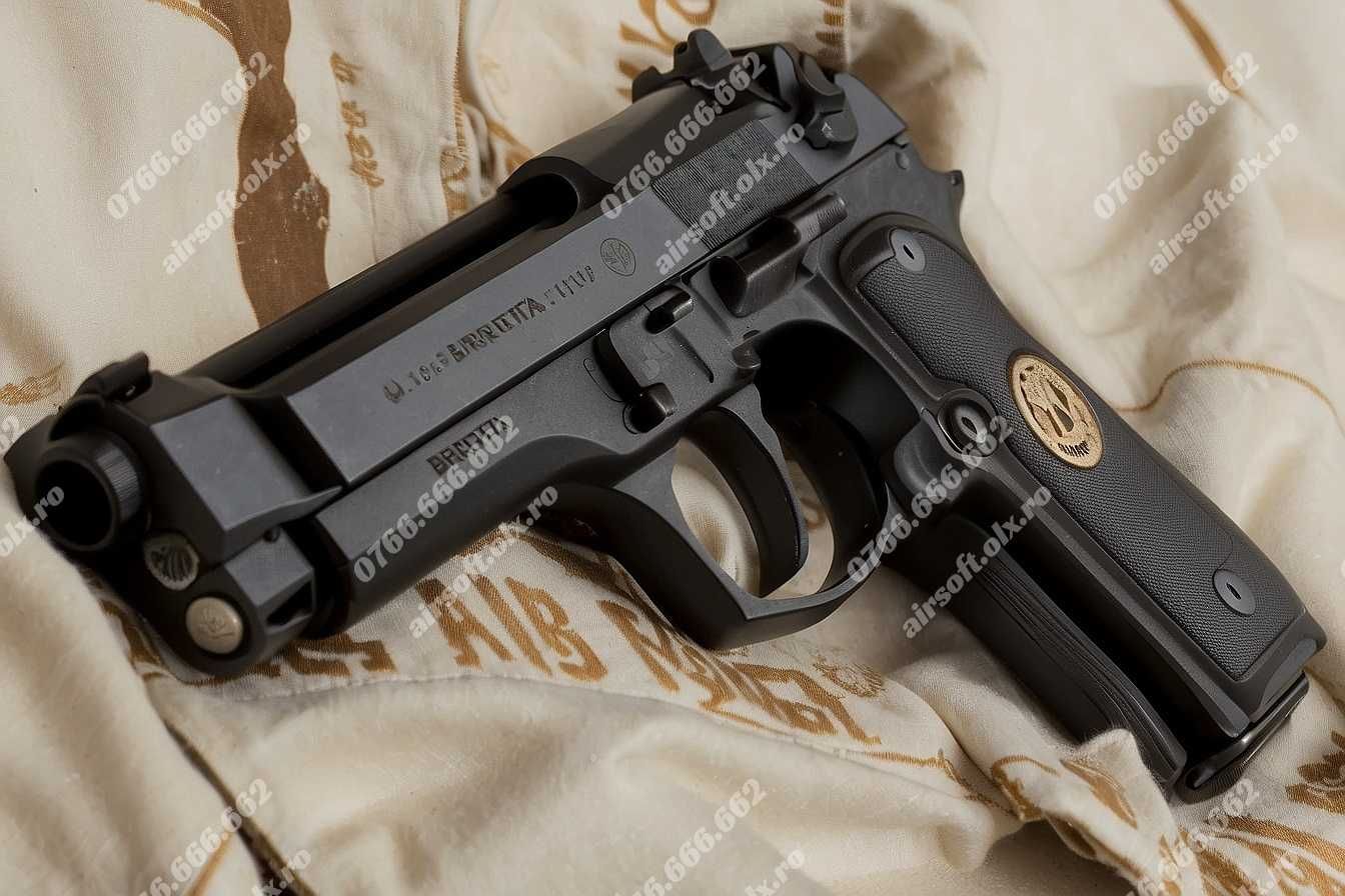 Pistol Airsoft Beretta ~ (ARC PUTERNIC MODIFICAT) Full Metal Airsoft