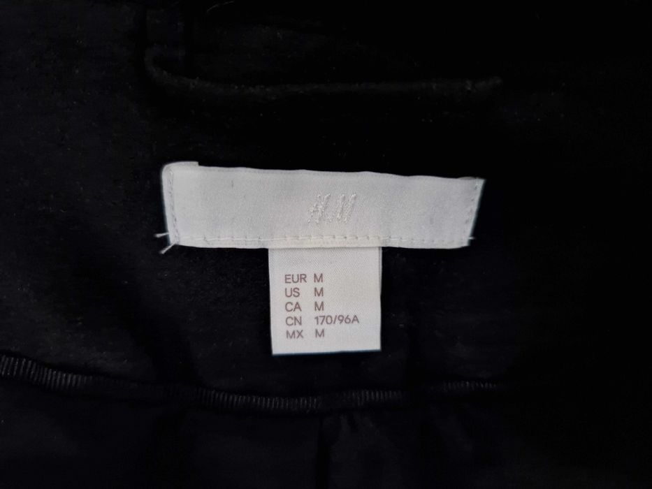 Черно палто H&M косъм - НОВО