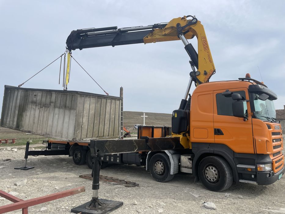Inchiriem macara HIAB Constanta de 22 tone. Transport cu macara.