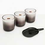Larsen Solid Grey Semineu cu lumanari ZenFlame