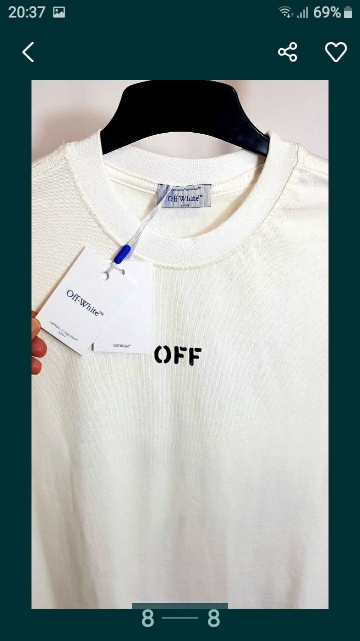 Tricou OFF WHITE autentic by Virgil Abloh 2024