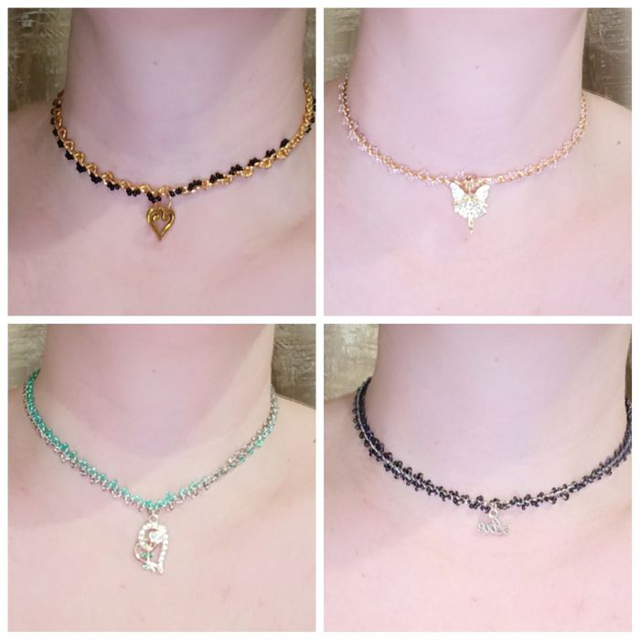 Чокер на шею,бижутерия,украшения.Ручная работа из бисера