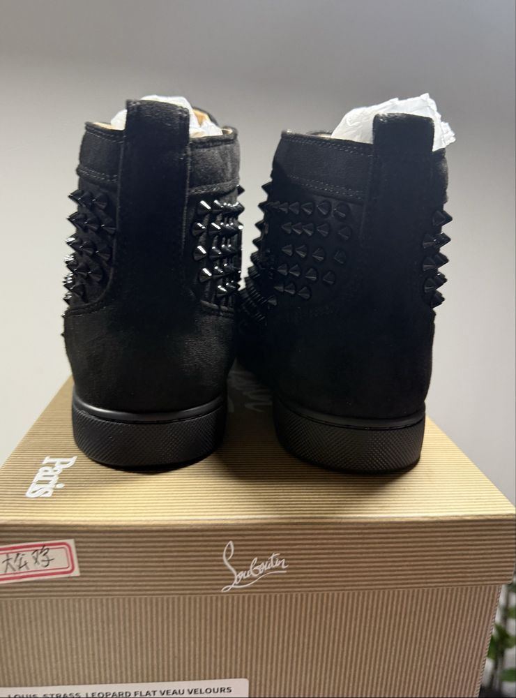 Christian Louboutin High Black Spikes