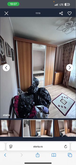 Vand dulap cu usi glisante si comoda