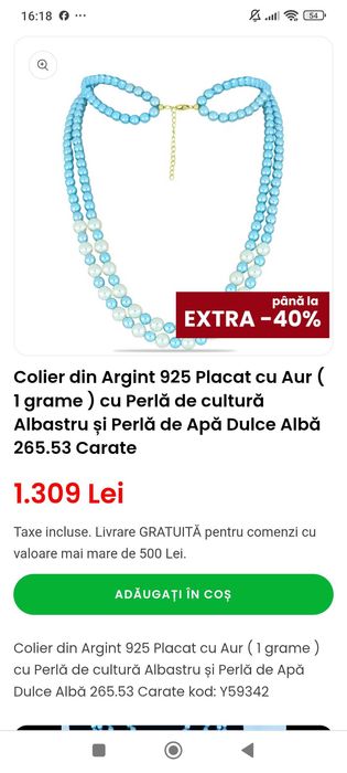 Vând perle noi la jumate de preț