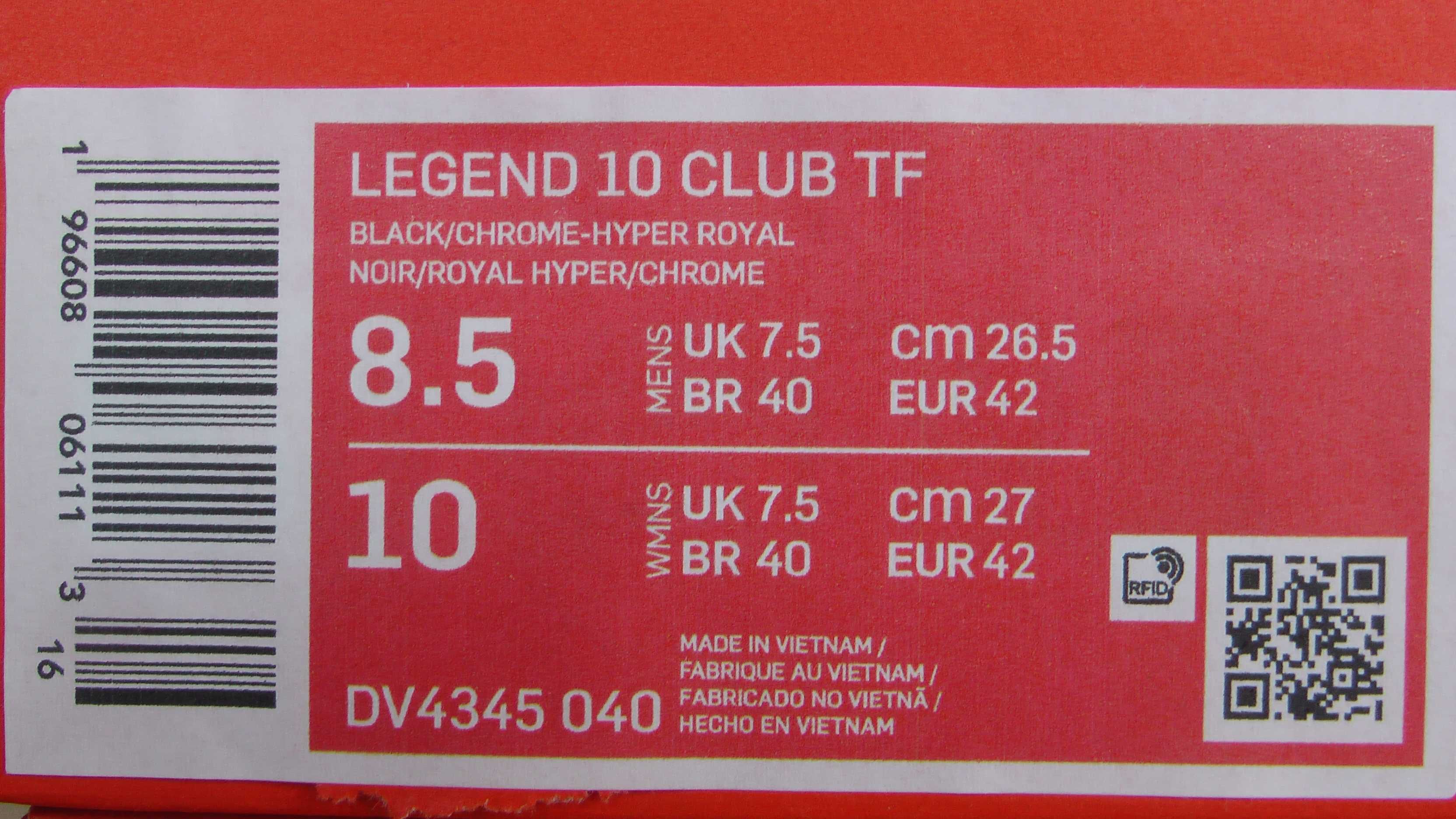 Ghete fotbal sintetic NOI Nike Legend 10 marimea 42