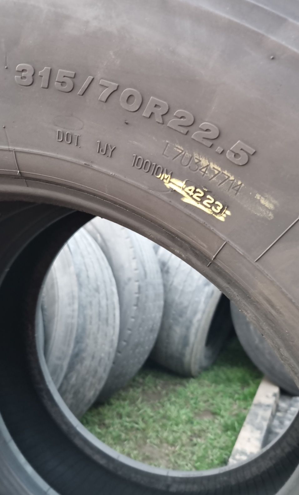 2 Anvelope Camion (DIRECȚIE) Bridgestone 315/70 R22.5 M/S DOT4223
