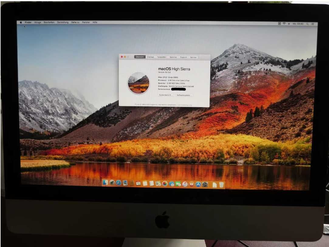 Перфектен iMac 21.5" 8GB Ram 128GB SSD macOS 10.13, High Sierra