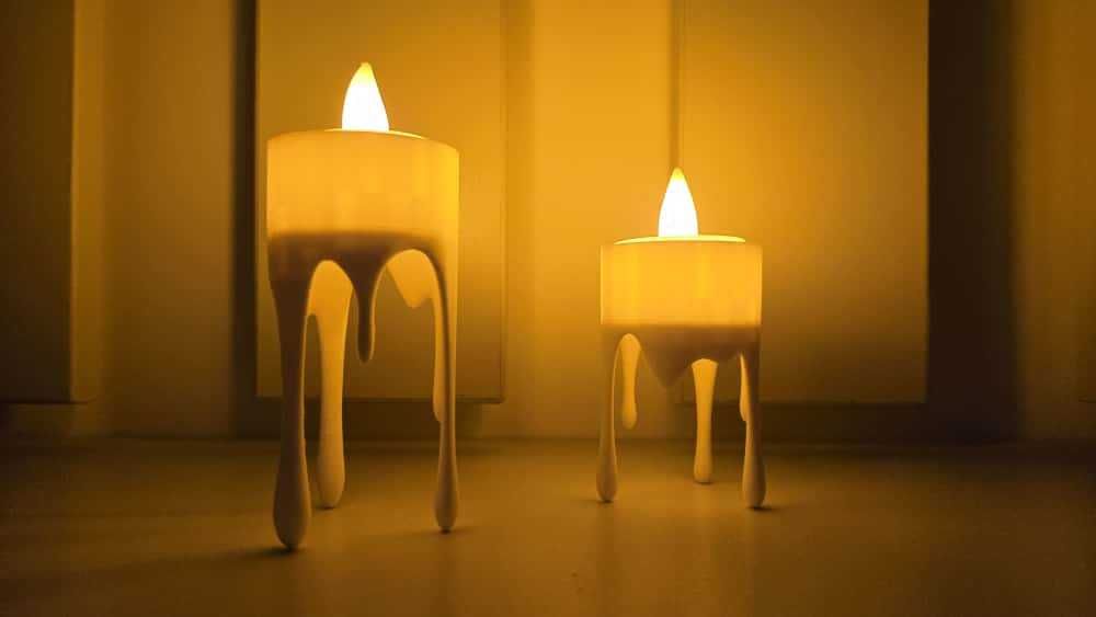 Set candele topite