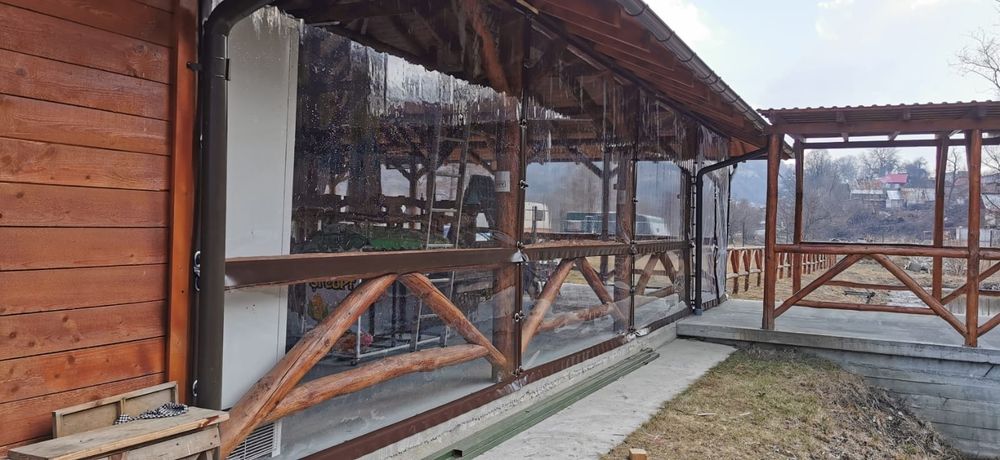 Folie terasa transparenta foisoare și terase Cristal 0,8