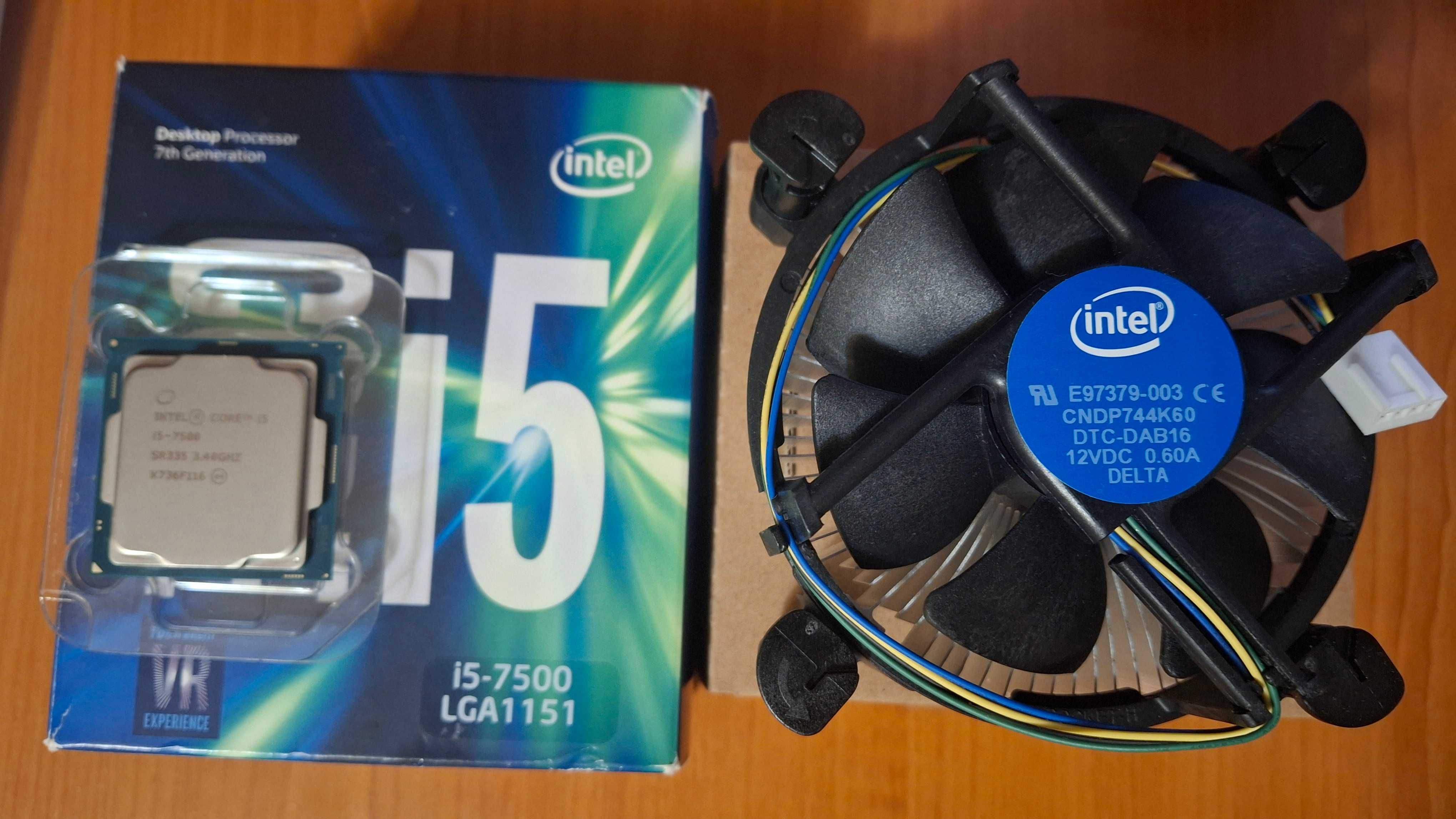 Procesor Intel I5 7500 + cooler stock nou