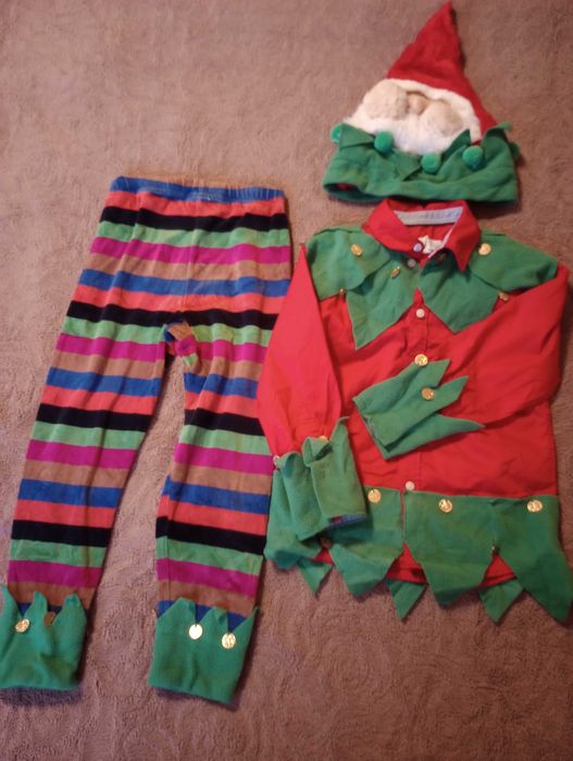 Коледен костюм Джудже за момче, (ще стане за разм. 110)