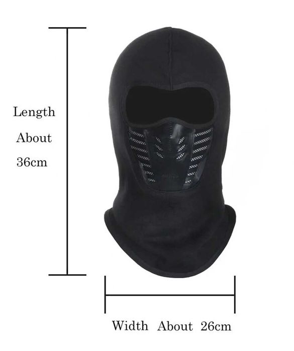 Cagula cu polar ski snowboard masca full protectie vant bicicleta moto