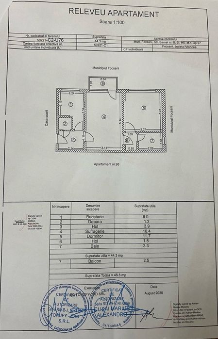 Apartament 2 camere de vanzare