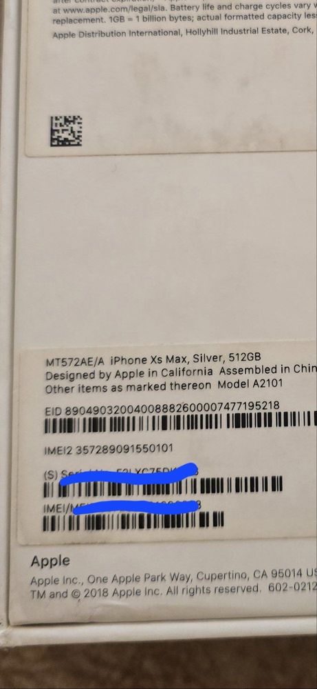 IPhone Xs max 512 gb silver