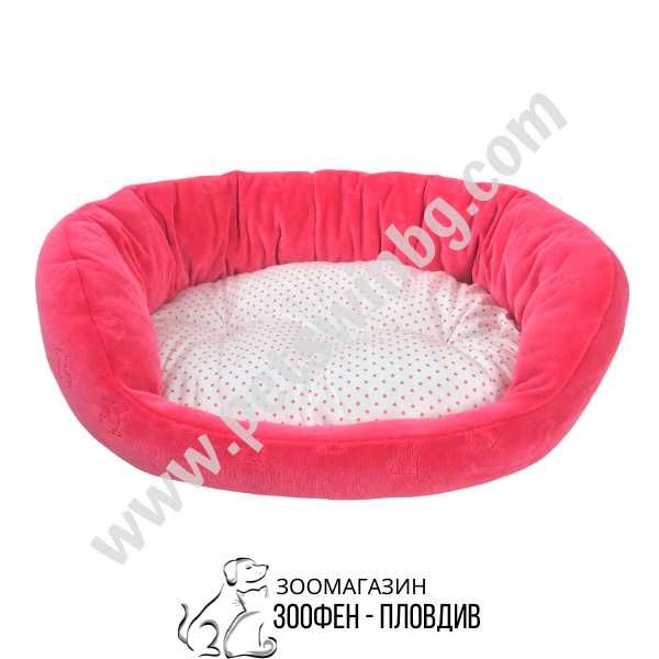 Легло за Домашен Любимец - S, M, L размер - Розово-Бяла разцветка