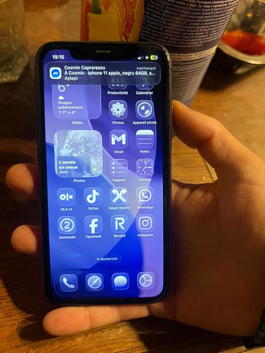 Iphone 11, ios26 black model 64Gb