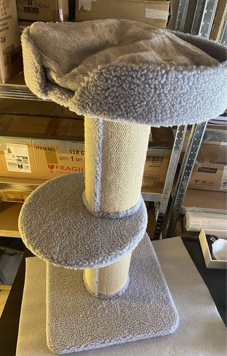 Котешка драскалка с легло PawHut