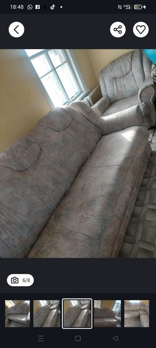 Продам диван угловой с креслом