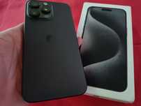 -Iphone 15Pro Max, Black Titanium, 256Gb, 8Ram, bat: 100%, ca Nou, ire