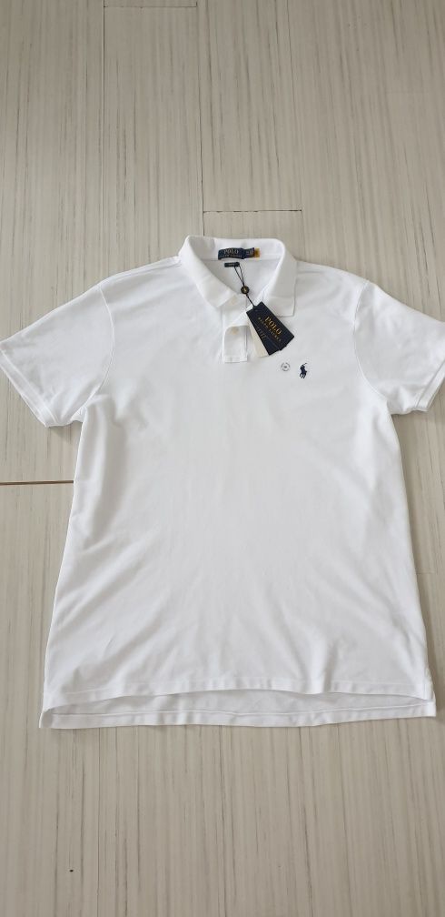 POLO Ralph Lauren Pique Cotton Slim Fit 2XL НОВО ОРИГИНАЛ Мъжка Тениск