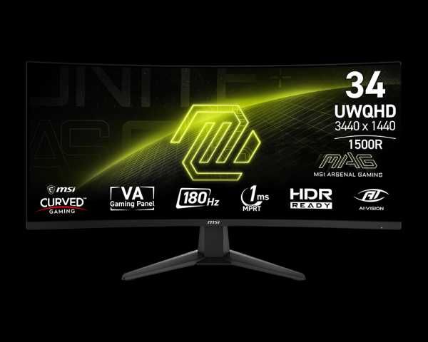 MSI MAG 346CQ — Keng formatli Gaming Monitor sotiladi!