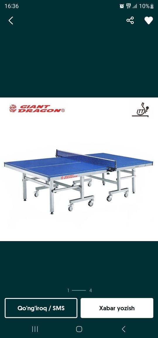 Stol tennis, nastolniy tennis