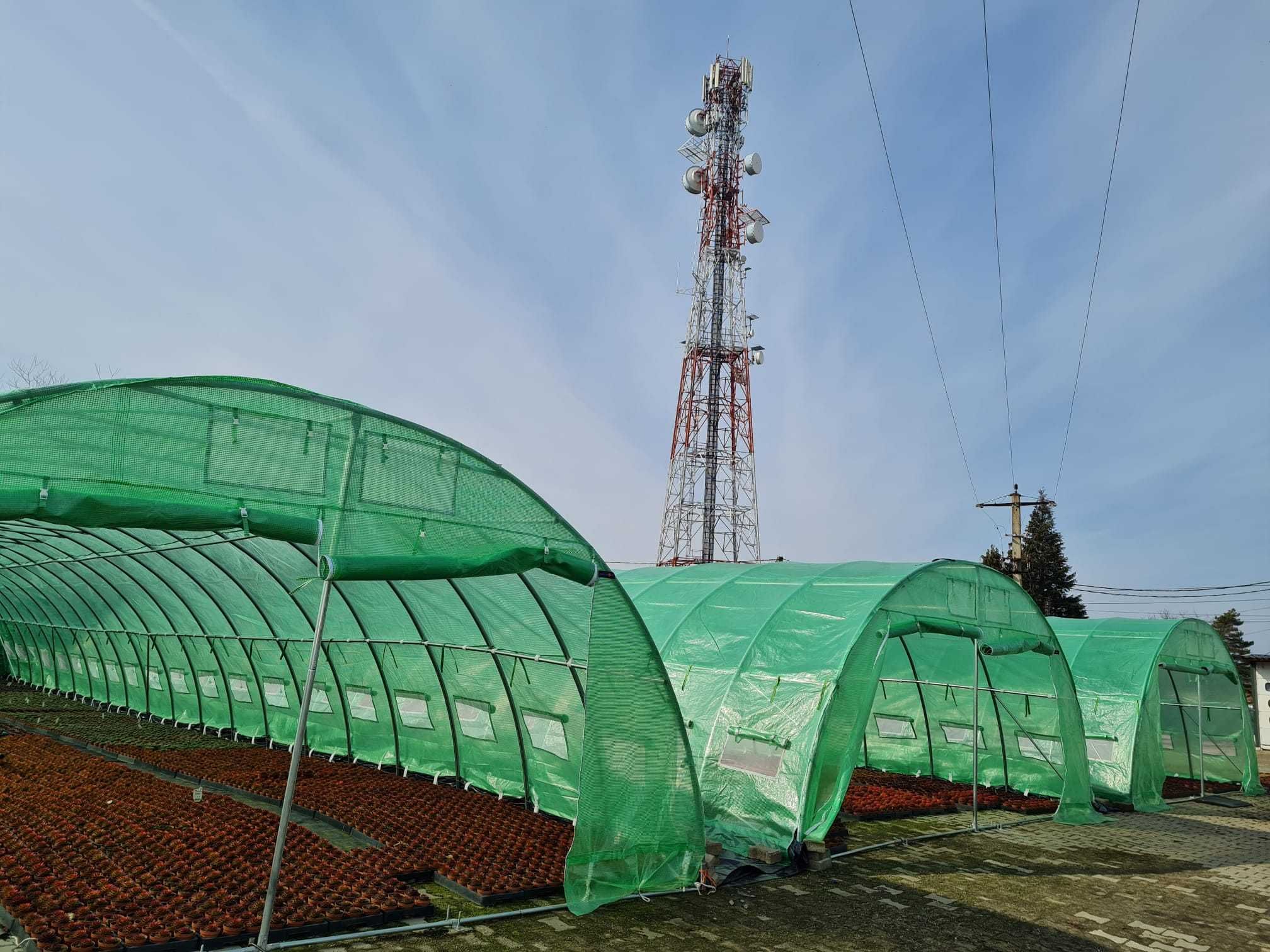 6x10 m Solar de gradina , teava galvanizata Diametrul 38 mm