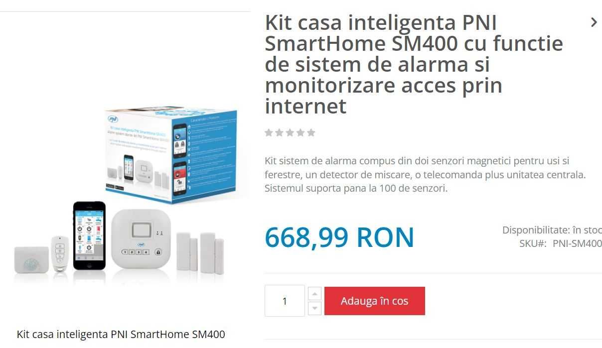 Kit casa inteligenta PNI SmartHome SM400