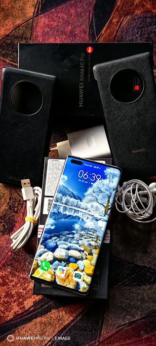 HUAWEI MATE 40 PRO 5G-ПЕРФЕКТЕН.Пълен фабричен комплект без липси.