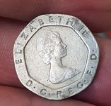 moneda 20 pence Elizabeth 1982
