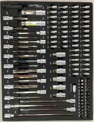 Количка с инструменти 7 чекмеджета метален капак KrafTWelle