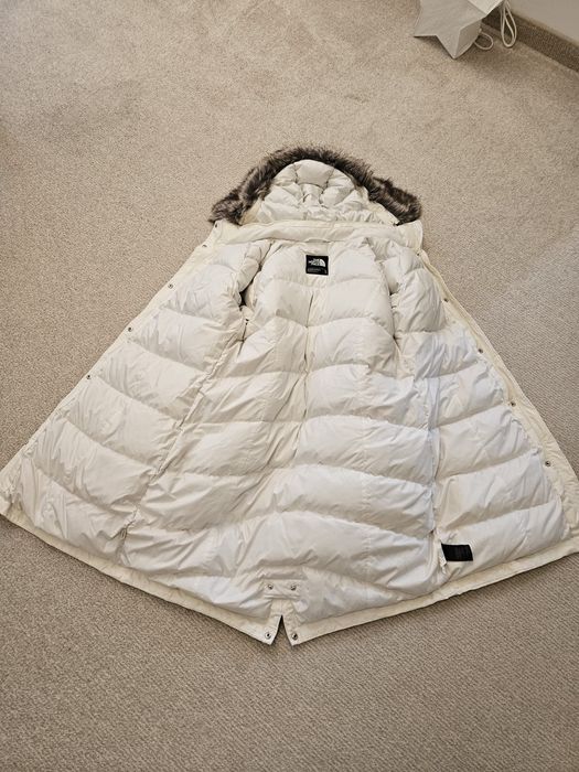 Geaca albă The North Face