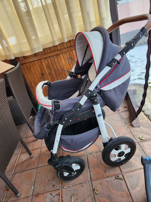 Krausman carucior 3 in 1 dark grey
