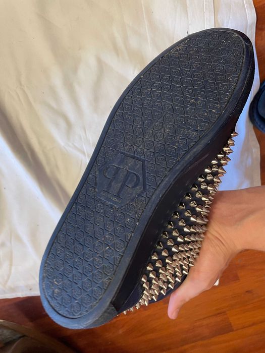 Philipp plein mid-top "Fast car" cobalt