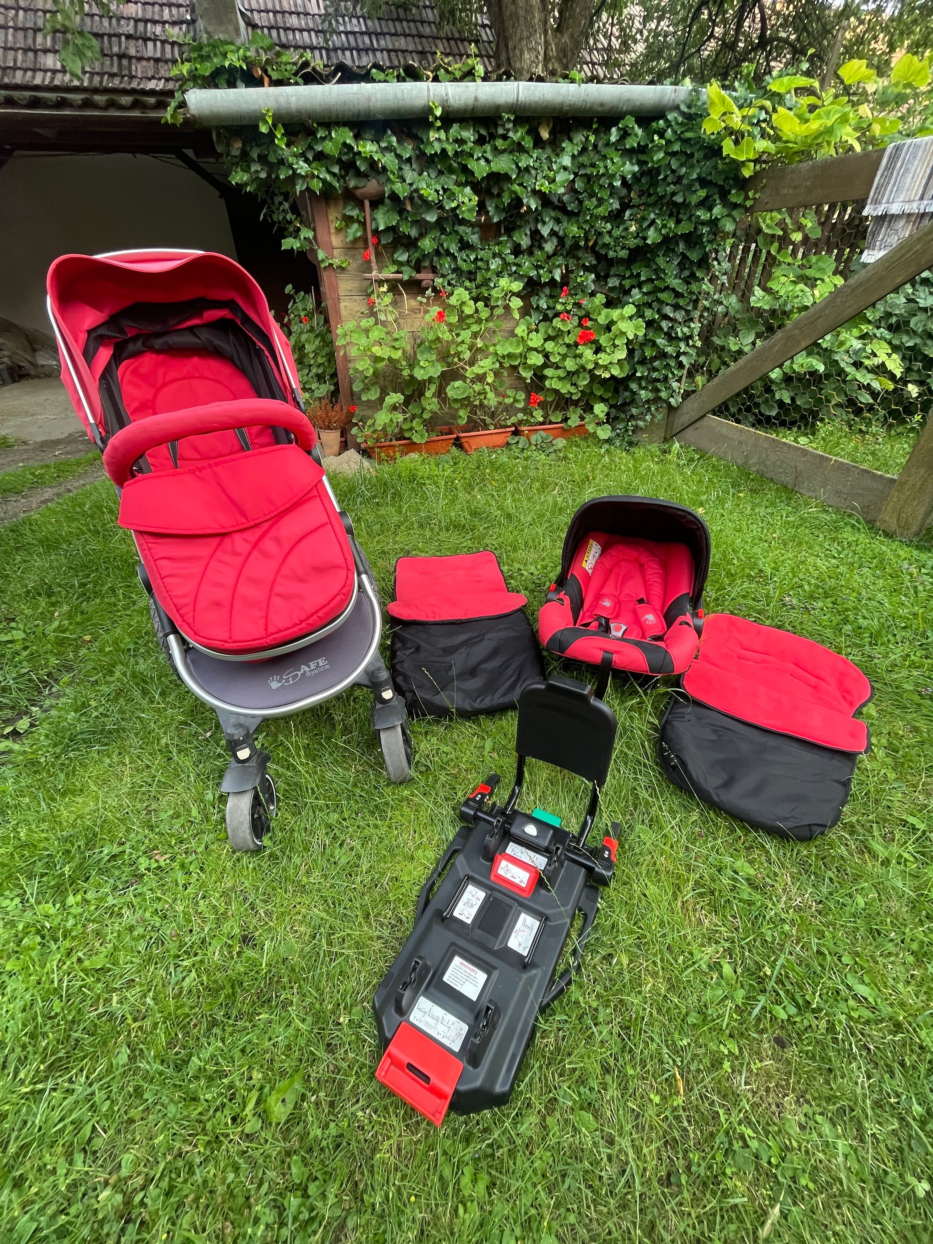 Cărucior bebeluș I Safe System 3in1 cu isofix