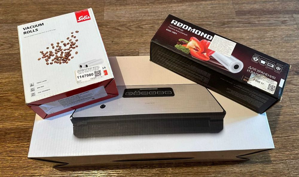 Вакууматор для продуктов - DEXP VS-200T + Пакеты, для хранения и варки