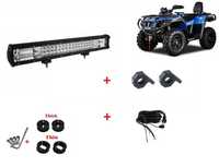 Led bar ATV + Prinderi bull bar + Cablaj, 288w, 52 cm, Spot si Flood