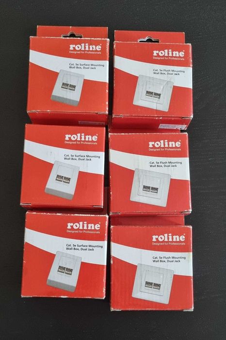 Pachet 6 Prize UTP CAT5 de perete Roline cod 25.16.8506R Nou