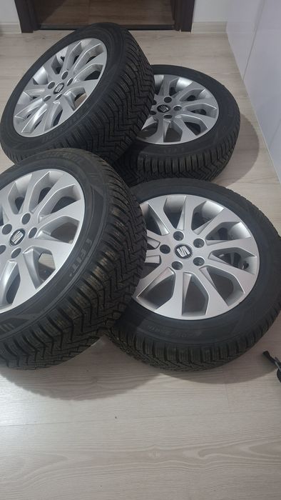 Jante 5x112 R16 cu anvelope iarna noi